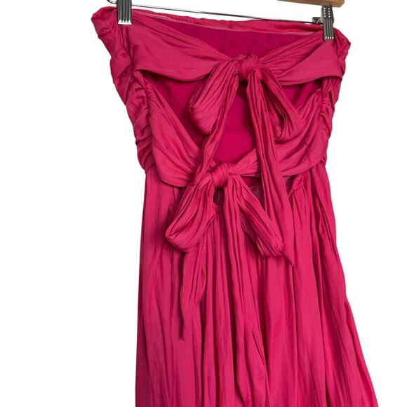 DO+BE strapless double tie in the back pink romper size small - Picture 6 of 9